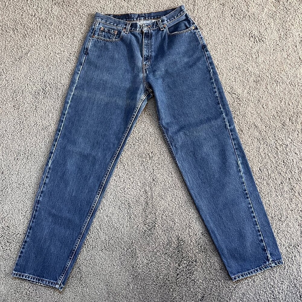 LEVI'S VINTAGE 560 LOOSE FIT STRAIGHT LEG JEANS MADE IN USA 100% COTTON 12 REG.